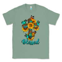 Sage cross with butterfly blessed Classic Tee - BundleAndBundleShop
