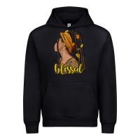 Black Fall afro woman blessed Urban Hoodie - NancyCooperArtShop