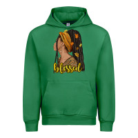 Emerald Fall afro woman blessed Urban Hoodie - NancyCooperArtShop