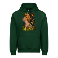Foreset Green Fall afro woman blessed Urban Hoodie - NancyCooperArtShop