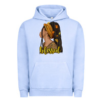 Pigment Grape Ice Fall afro woman blessed Urban Hoodie - NancyCooperArtShop