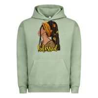 Pigment Oil Green Fall afro woman blessed Urban Hoodie - NancyCooperArtShop