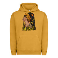 Pigment Peanut Butter Fall afro woman blessed Urban Hoodie - NancyCooperArtShop