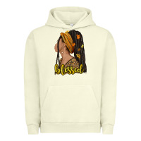 Pigment Pistachio Fall afro woman blessed Urban Hoodie - NancyCooperArtShop