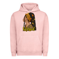 Pigment Salmon Fall afro woman blessed Urban Hoodie - NancyCooperArtShop