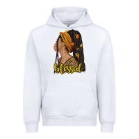 White Fall afro woman blessed Urban Hoodie - NancyCooperArtShop