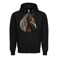Black Tennessee Horse Zipper Hoodie - LillyAllenDesigns