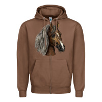 Chestnut Tennessee Horse Zipper Hoodie - LillyAllenDesigns