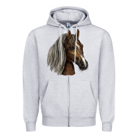Heather Grey Tennessee Horse Zipper Hoodie - LillyAllenDesigns