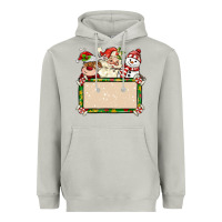 Moon Dust santa reindeer snowman preview and costom name Heavyweight Hoodie - MaliasSmallBusiness