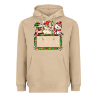Mushroom santa reindeer snowman preview and costom name Heavyweight Hoodie - MaliasSmallBusiness