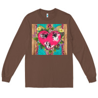 Chestnut v.d cow and heart Long Sleeve Tee - AdoDesignShop