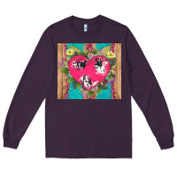 Plum v.d cow and heart Long Sleeve Tee - AdoDesignShop