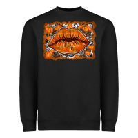 Black fall lips Heavyweight Sweatshirt - RacoonDesign