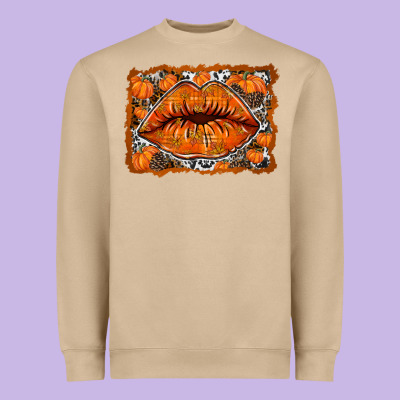 Fall Lips Heavyweight Sweatshirt Designed By Racoondesign