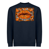 Navy fall lips Heavyweight Sweatshirt - RacoonDesign