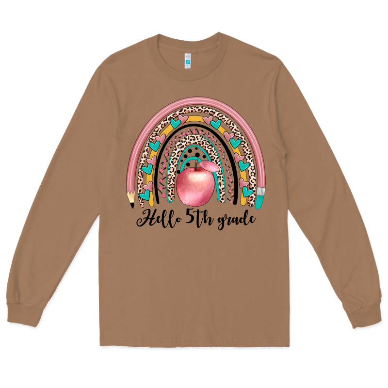 Hello 5th Grade Long Sleeve Tee by JahusDesignShop | Teevron