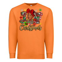 Carrot christmas joy black woman Premium Sweatshirt - MaliasSmallBusiness