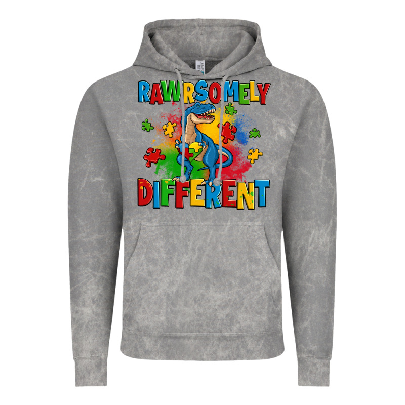 Rawrsomely Different Autism Trex Vintage Hoodie by Zillion Design Studio | Teevron