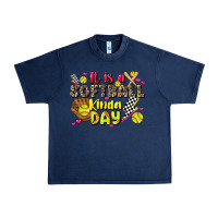 Navy it is a softball kinda day Urban Heavy Tee - JahusDesignShop