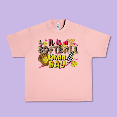 It Is A Softball Kinda Day Urban Heavy Tee Designed By Jahusdesignshop