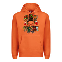 Carrot Christmas merry mama messy bun Premium Hoodie - Jasminsmagicworld