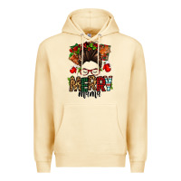 Pina Colada Christmas merry mama messy bun Premium Hoodie - Jasminsmagicworld