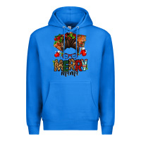True Royal Christmas merry mama messy bun Premium Hoodie - Jasminsmagicworld