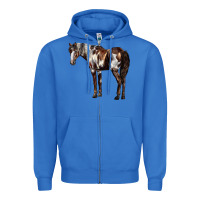 True Royal Mustang Horse Zipper Hoodie - LillyAllenDesigns