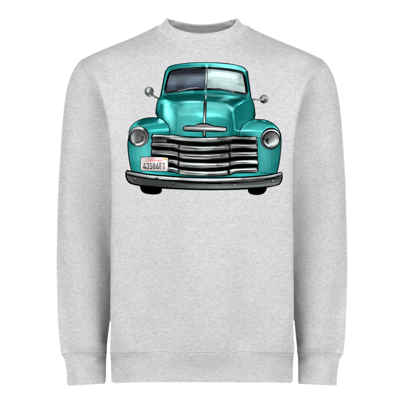 Western Truck Front View Heavyweight Sweatshirt by FaDigitalArtStudio | Teevron