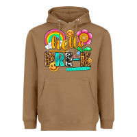 Toasted Coconut hello pre k Heavyweight Hoodie - NancyCooperArtShop