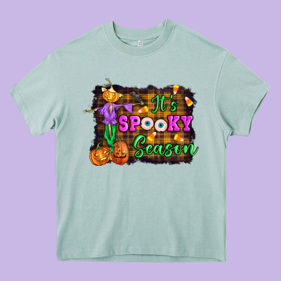 It's Spooky Season Halloween Heavy Core Tee Designed By Artiststas