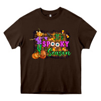Chocolate Brown it's spooky season halloween Heavy Core Tee - Artiststas