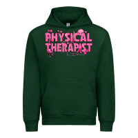 Forest Green breast cancer physical therapist Urban Hoodie - texasbilliewilder