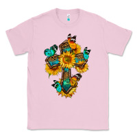 Bubblegum Pink cross with butterfly Classic Tee - BundleAndBundleShop