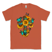 Copper cross with butterfly Classic Tee - BundleAndBundleShop