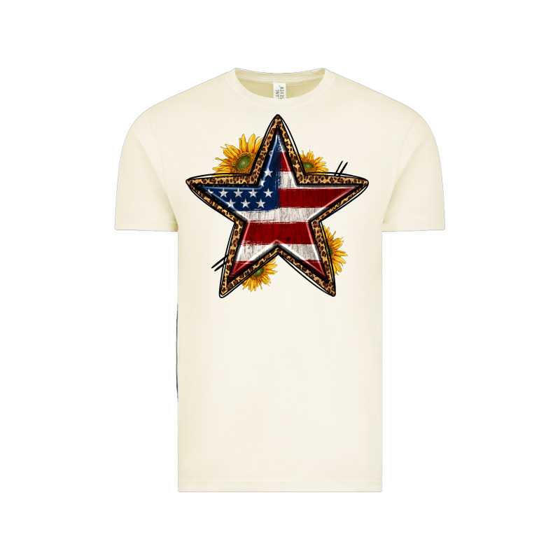 Western 4th Of July Star Vintage Tee by HRA Design Shop | Teevron