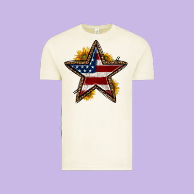 Western 4th Of July Star Vintage Tee Designed By Hra Design Shop