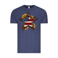 Vintage Denim western 4th of july star Vintage Tee - HRA Design Shop