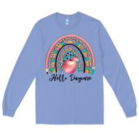 Colony Blue hello daycare Long Sleeve Tee - JahusDesignShop
