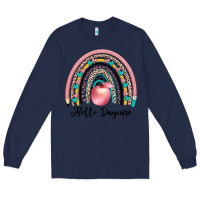 Navy hello daycare Long Sleeve Tee - JahusDesignShop