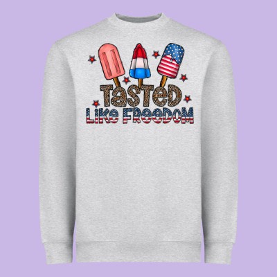 Tasted Like Freedom Heavyweight Sweatshirt Designed By Cowhidedigitalart