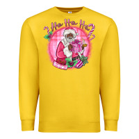 Lemon ho ho ho pink black santa christmas Premium Sweatshirt - MaliasSmallBusiness