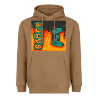 Toasted Coconut gamer Heavyweight Hoodie - MaliasSmallBusiness