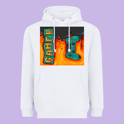 Gamer Heavyweight Hoodie Designed By Maliassmallbusiness