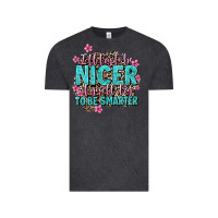Vintage Black i'll try to be nicer if you'll try ti be smarter Vintage Tee - AdoDesignShop
