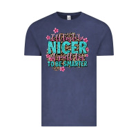 Vintage Denim i'll try to be nicer if you'll try ti be smarter Vintage Tee - AdoDesignShop