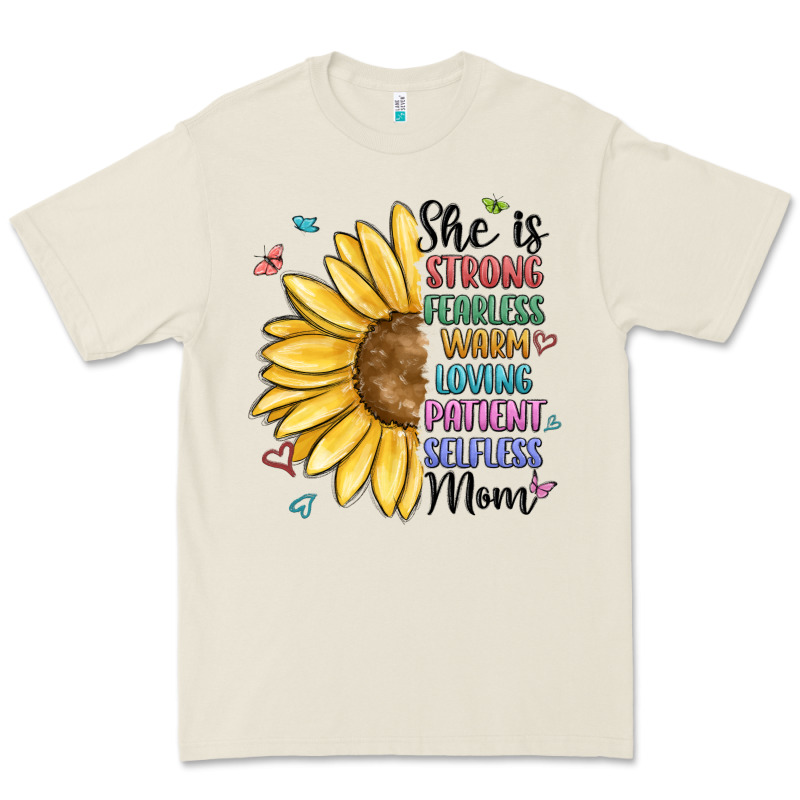 She Is Strong Fearless Warm Loving Mom Premium Tee by MaliasSmallBusiness | Teevron