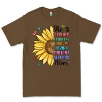 Cacao she is strong fearless warm loving mom Premium Tee - MaliasSmallBusiness
