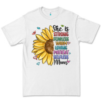 White she is strong fearless warm loving mom Premium Tee - MaliasSmallBusiness